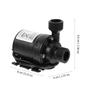 Dc 12V Brushless Submersible Water Pump 800L H 5M Head for Aquarium Fish Tank Pond Fountain Solar Circulation Water Boosting