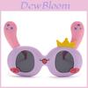 Lunettes de soleil en silicone dessin animé pour enfants avec protection UV400 pour les jeux en extérieur et les fêtes