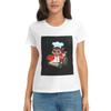 Women TShirt Cute Overcooked Wheelchair Raccoon Chef Gift Summer Short Sleeve Tees Cotton T Shirts Clothes Tops Streetwear