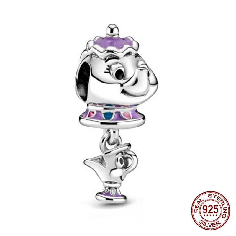 New  Mickey Minnie Beaded Marvel Lron Man Charms Plata De Leyoriginales Fit Bracelet Diy Jewelry Making Women'S Gift