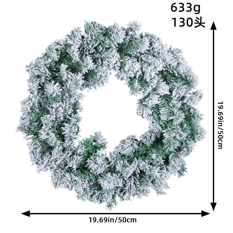 Trendy Christmas Wreath 2023 Snowy Pvc Vine Wreath For Festive Decor Small Medium And Large Sizes