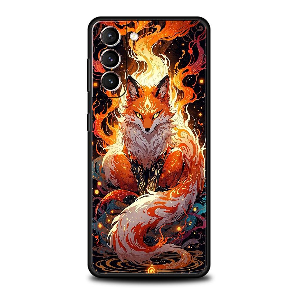 Red Fox Phone Case Cover for Samsung Galaxy S26 S25 S24 S23 S22 S20 S21 FE Ultra S25 Edge Plus 5G Soft TPU Shell Fundas Capa Bag