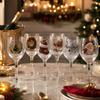 Weihnachts-Glaspokal - Festlicher Weinglas für Feiertagsunterhaltung und Tischdekoration