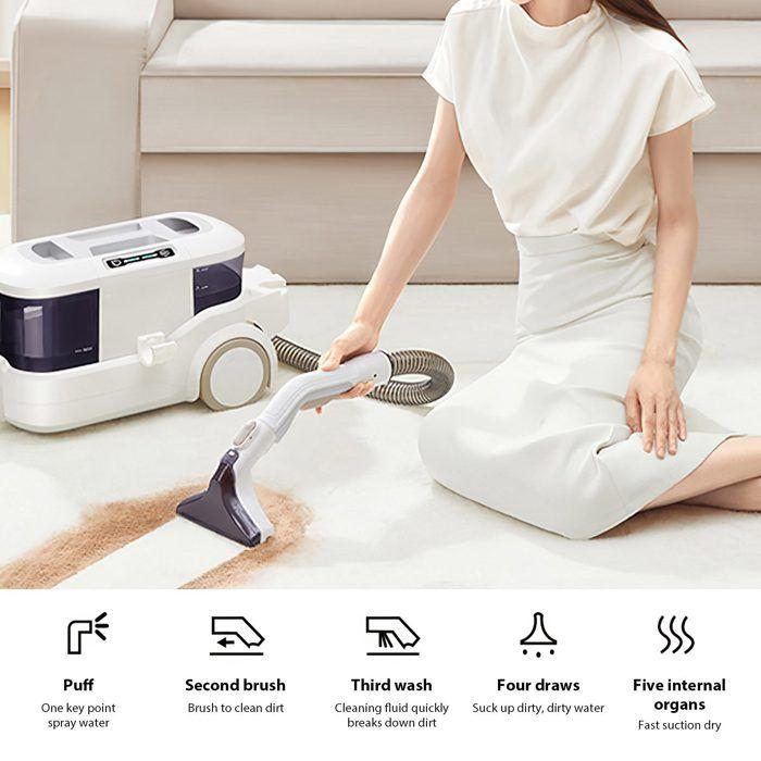 800W Carpet and Sofa Cleaner, 16 kPa Suction, 3 L Tank - Deep Upholstery Cleaning