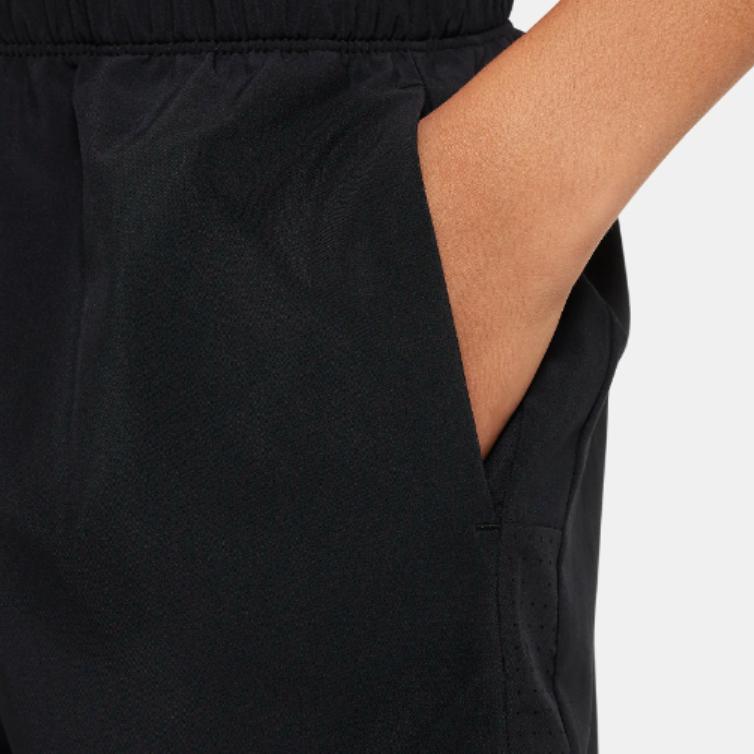 Nike Solid Color Drawstring Casual Jogger Knit Pants Kids bottoms Black FN8371-010