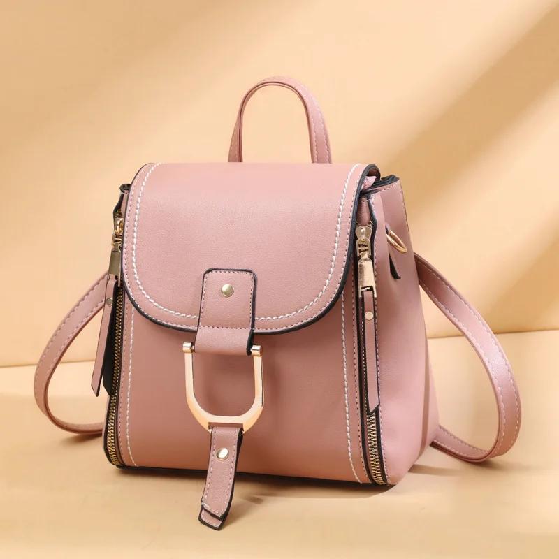 New Fashi High Quality Leather Backpack Women Cute Mini Backpacks for Women Backpack Luxury Designer Backbags Trend