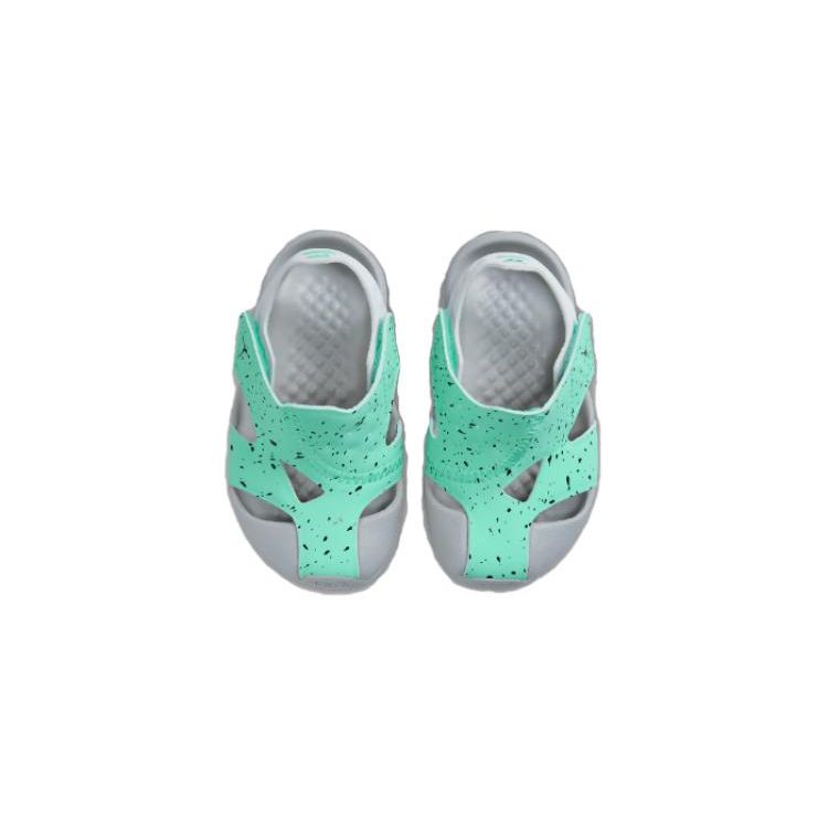 Jordan Flare Green Glow Wolf Grey White Black (TD) Baby Sneakers CI7850-302