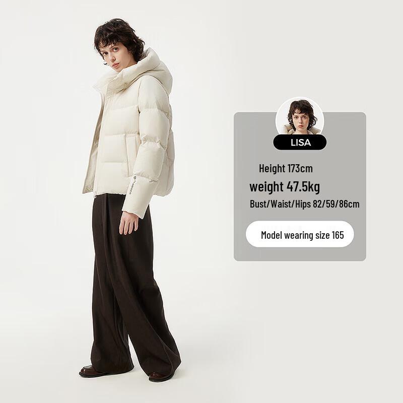 Tambor Women's Short Hooded Duck Down Jacket