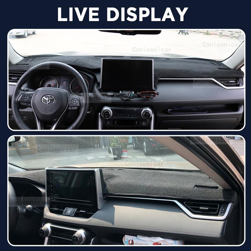 For TOYOTA RAV4 -2024 Car Dashboard Cover Mat Non-slip Sun Shade Cushion Protective DashMat Pad Interior Accessories