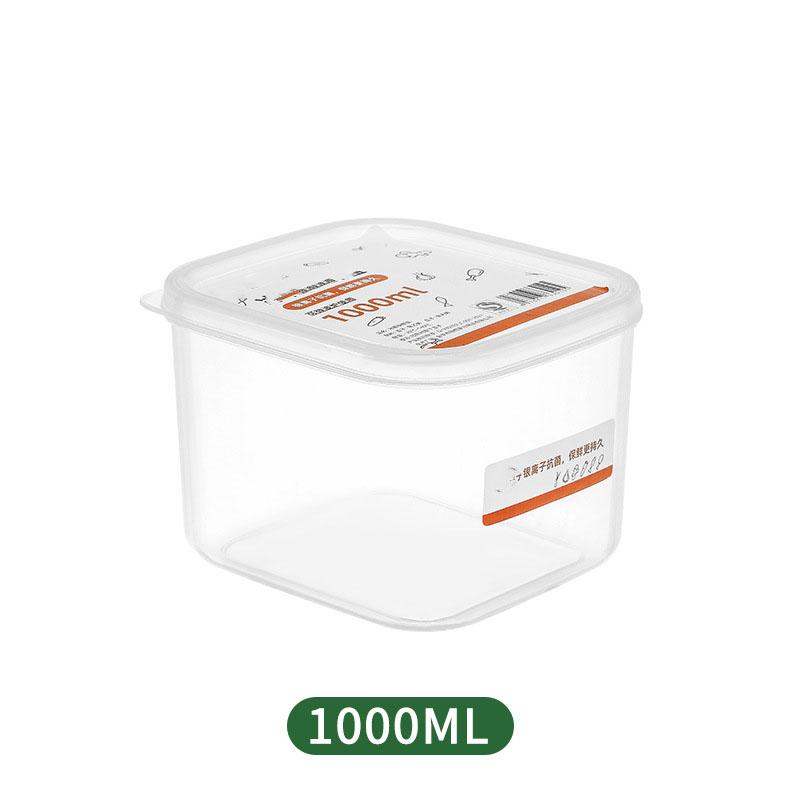 Plastic Food Storage Box Rectangular Sealed Fresh-keeping Box Refrigerator Fruit Vegetable Storage Container Meat Clear Crisper