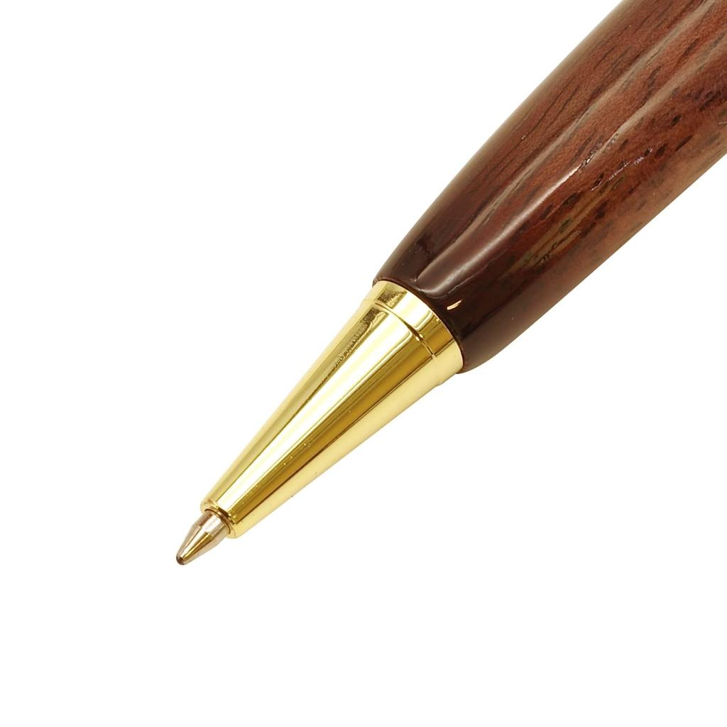 Shape Musical Instrument Paint Wooden Barrel Ballpoint Knock Gift Wooden Barrel Ballpoint Pen T Pen, Type, 0.5mm [Walnut]