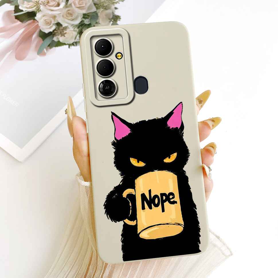 For Tecno Pop 6 Go BE6j Case Simple Style Silicone Shockproof Back Cover Coque For Tecno Pop6 Go POP 6 GO Phone Bumper Shell