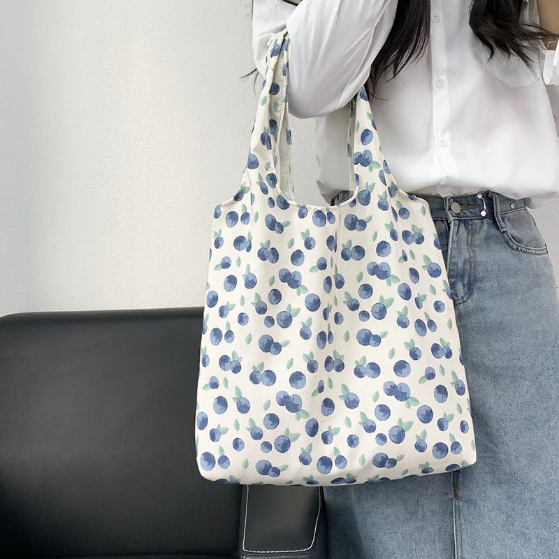 Summer Multi Pattern Retro Oil Painting Small Floral Canvas Bag One Shoulder Hand-held Large Capacity Vest Bag