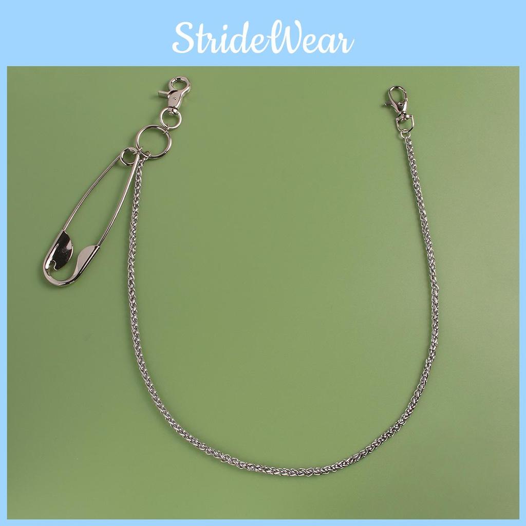 Ladies Metal Pin Stainless Steel Pants Chain With Punk Style And Lobster Clasp For Hip Hop Look
