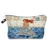 Women Toon Mermaid Print Cosmetic Bag Toiletries Organize Travel Storage Case 6690 KTB