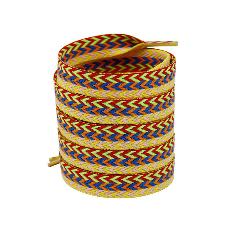 Kurojin 1.5cm Wide Flat Polyester Shoelace for Lanvin Board Shoes