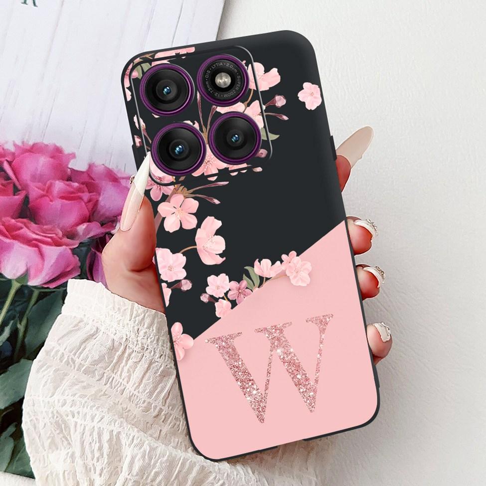 For Motorola Edge 60 Pro Case XT2507-1 Silicone Fashion Luxury A-Z Letters Shockproof Back Cover For Moto Edge 60Pro Phone Case