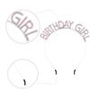 3Pcs Birthday Girl Accessories Set With Glittering Sash Rhinestones Headband Decorative Pin For Birthday Decoration