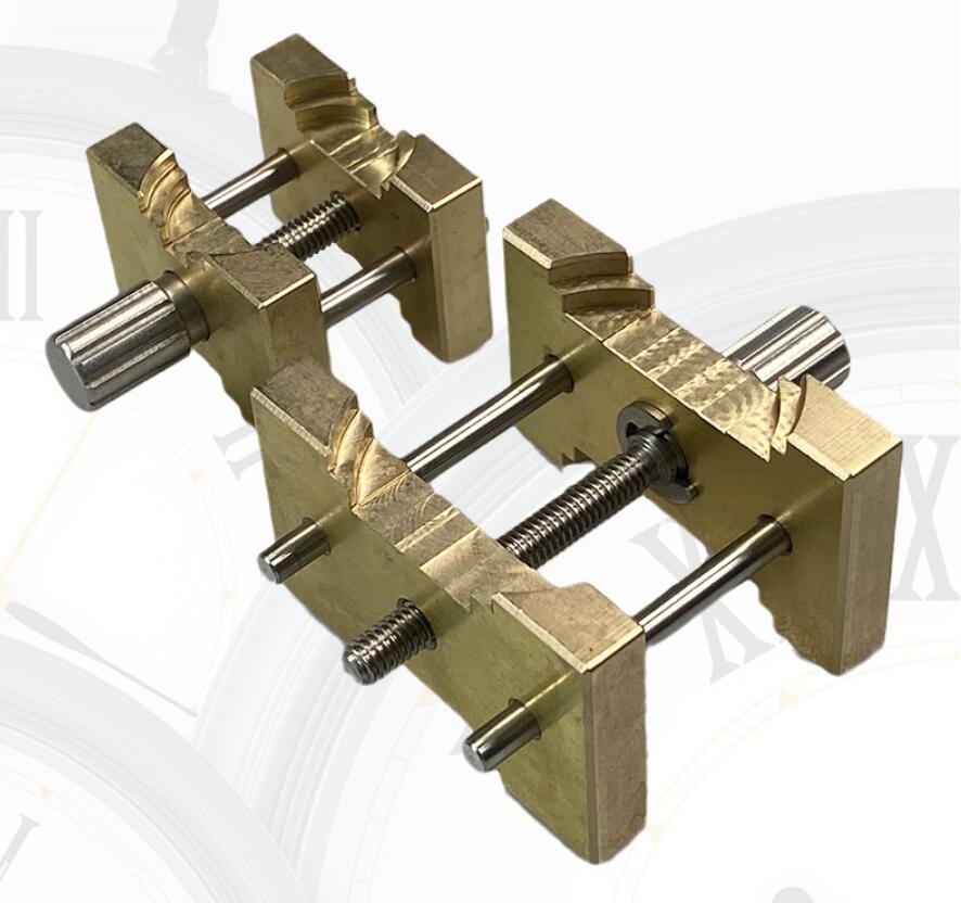 Watch Movement Holder Black Man Lady Quarzt Mechanical Watch Movement Clamp Tools For Watchmakers 2Pcs brass clamper