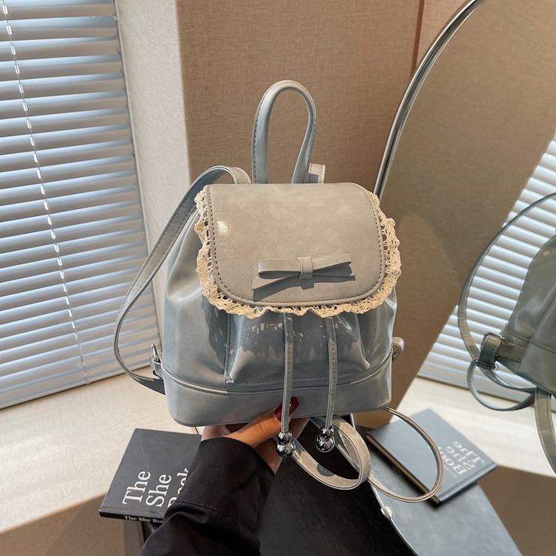 

Весенне-летние маленькие сумки женские 2025 новая балетная фэн-шуй сумка-ведро универсальный рюкзак сумка-мессенджер нишевый рюкзак синий