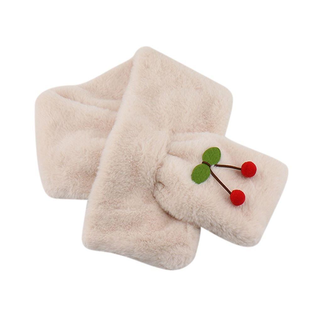 

Шарф Теплая Защита Шеи Снуд Хомут Труба Термо Шарф Флисовый Шарф Осенне-Зимние Шарфы бежевый