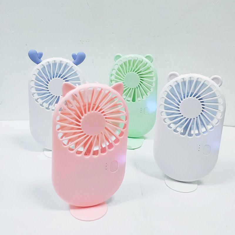 Handheld Mini Usb Fan With Holder Portable And Adjustable For Outdoor Travelling