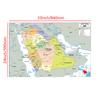 Administrative Map English Map Saudi Arabia Map Canvas Painting Living Room Home Decoration Children School Supplies