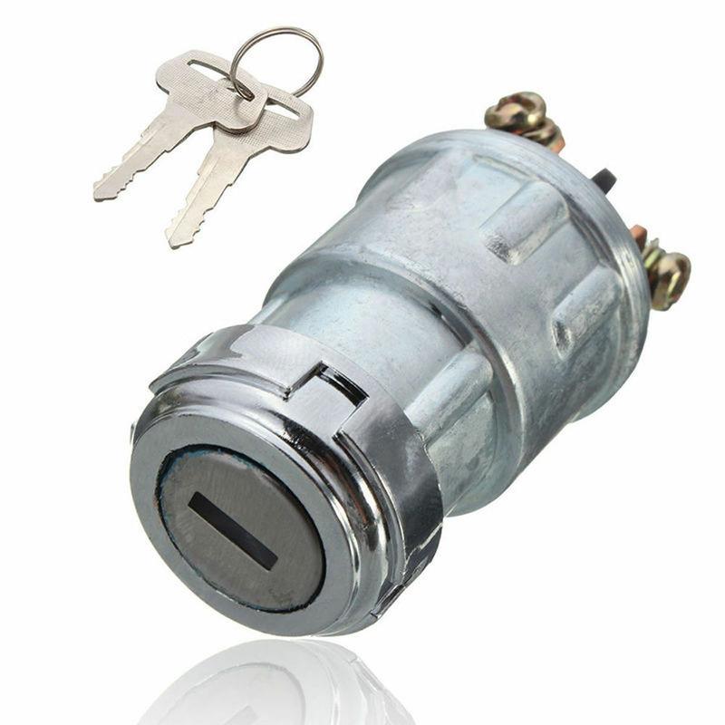 Universal Replacement Ignition Switch Lock Cylinder With 2 Keys For Car Auto Set Ignition System Ignition Switch Car Products белый