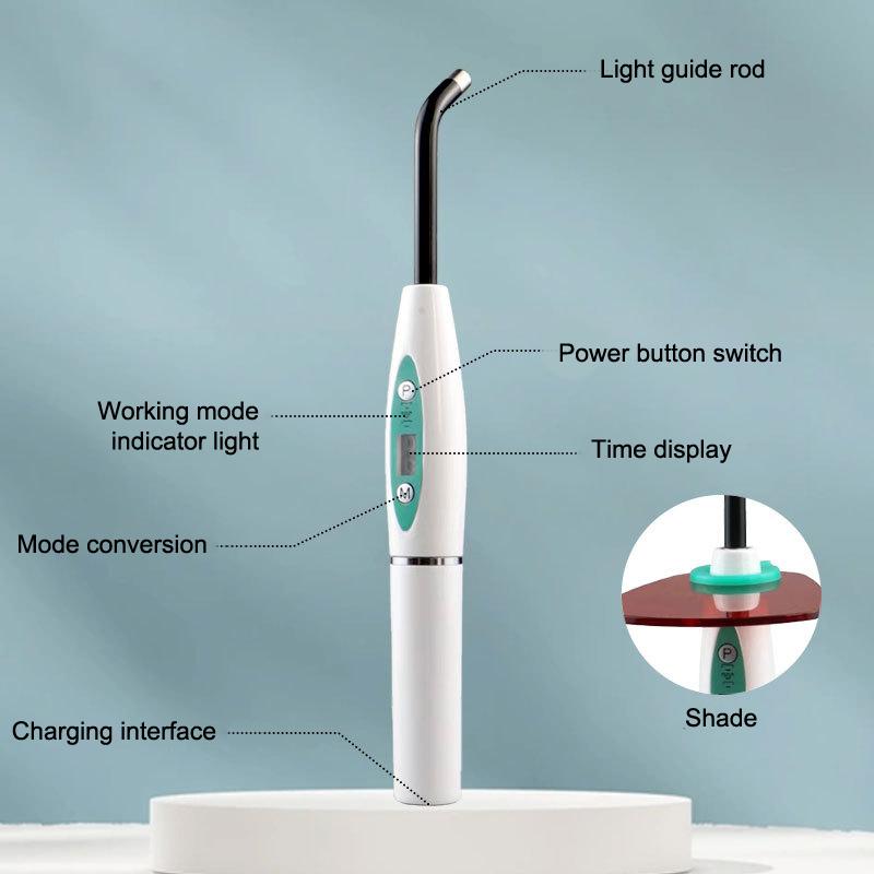 Dental Wireless Quick 1 Second Led Curing Light Curable Resin Oral Hygiene Wireless Device Led Dental Popolymerized Lamp