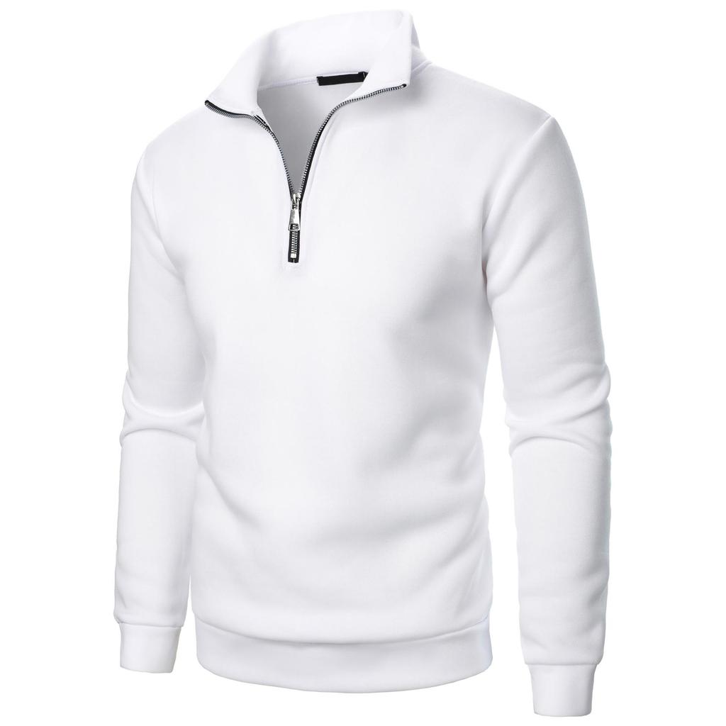 Herren Herbst Winter Herren Pullover mit halbem Reißverschluss Rollkragen Raglan Langarm Hoodies Warm Streetwear Business Mäntel