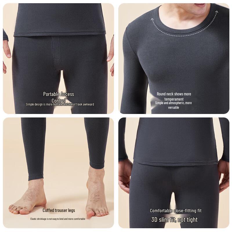 Lonsa Men's & Women's Thin Anti-Odor Thermal Base Layer Set