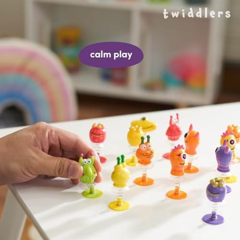 36 Jumping Monster Spring Toys Set - Kids Birthday Party Favors, Bouncing Alien Toys for Boys & Girls, Fun Children's Gifts