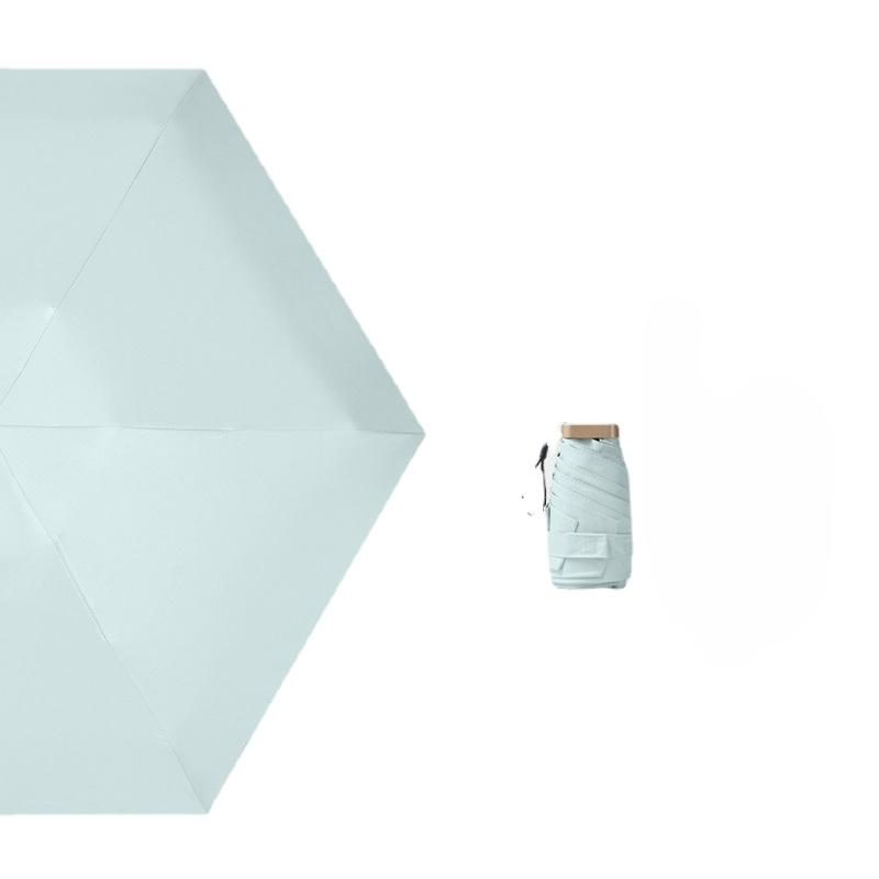 14cm ultra light 60 fold flat sun umbrella women's sun protection UV protection sunshine and rain dual-use mini sun umbrella