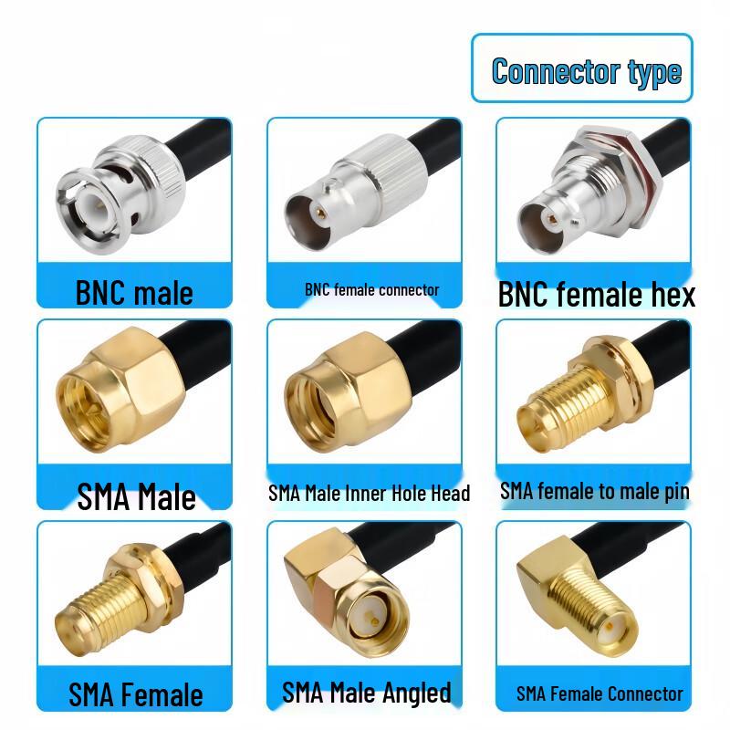BNC Female To SMA Male RG316 RF Coaxial Adapter Cable