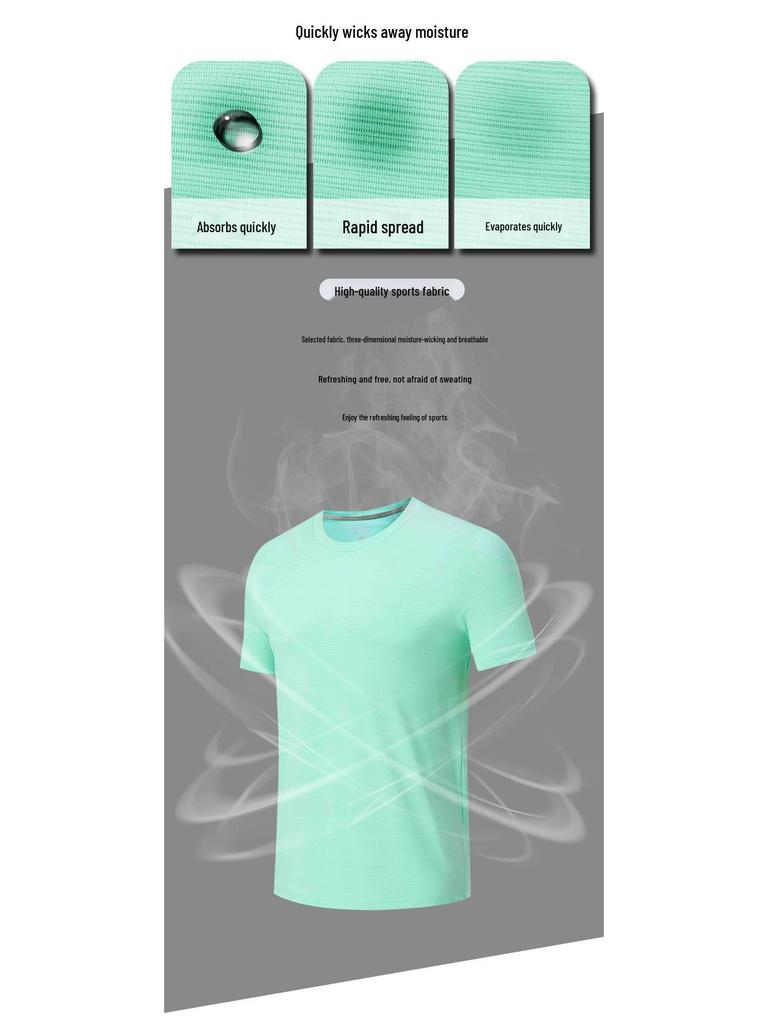 Men's Quick-Dry Breathable Loose-Fit Running T-Shirt