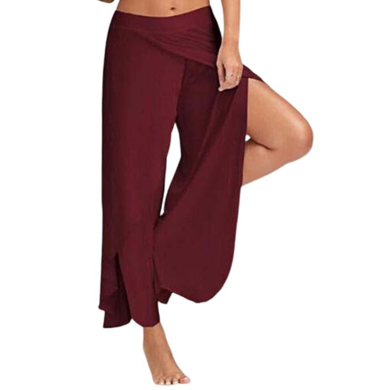 Women's Summer Ice Cold Wide Leg Pants Thin Pants Loose Large Size Yoga Pants