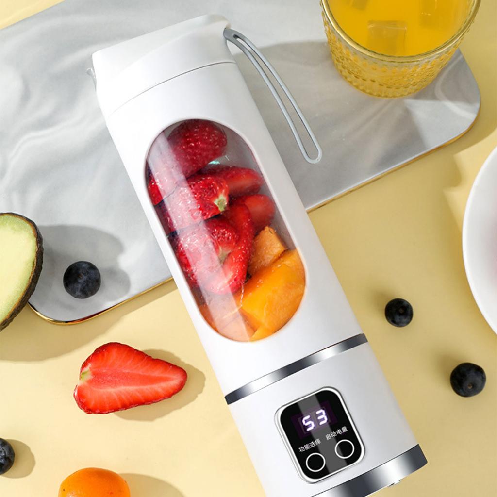 Freshly Juice Maker Digital Display Electric Juicer Cup USB Rechargeable Handy for Workouts Travel and Small Kitchens