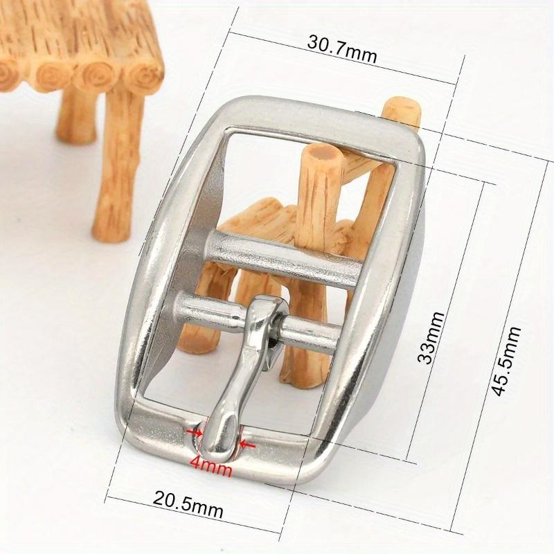 1pc Stainless Steel Adjustable Belt Buckle Double-bar Pin Buckle Tri-glide Slider Horse Halter Harness Accessories Strap Parts