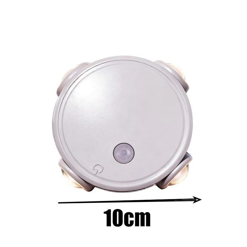 Luz Noturna de Cabeceira com Montagem Magnética e Indução do Corpo Humano, Recarregável a Bateria, Sem Fio, Lâmpada de Parede para escadas, armários, mesas de cabeceira,