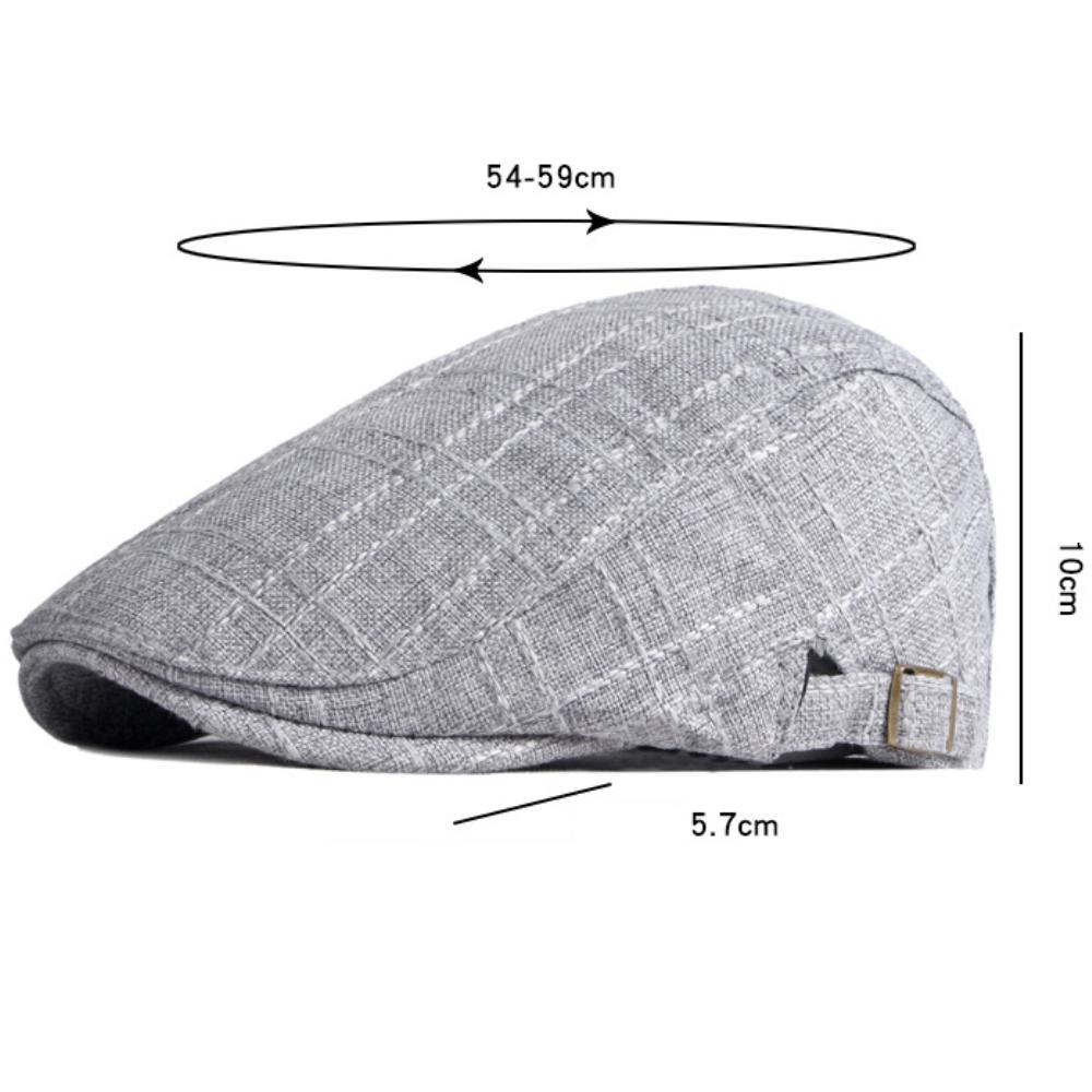HT3098 Mens Berets Women Breathable Spring Summer Sun Hat Male Female Artist Linen Ivy Flat Cap Male Female Adjustable Beret Cap