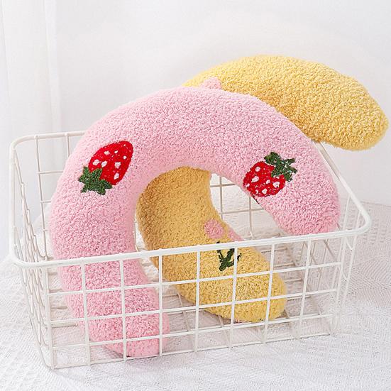 Soft Fluffy Cat Neck Pillow Calming U-Shaped Joint Relief Sleeping Improve Neck Support Pet Pillow Dog Cat Supplies