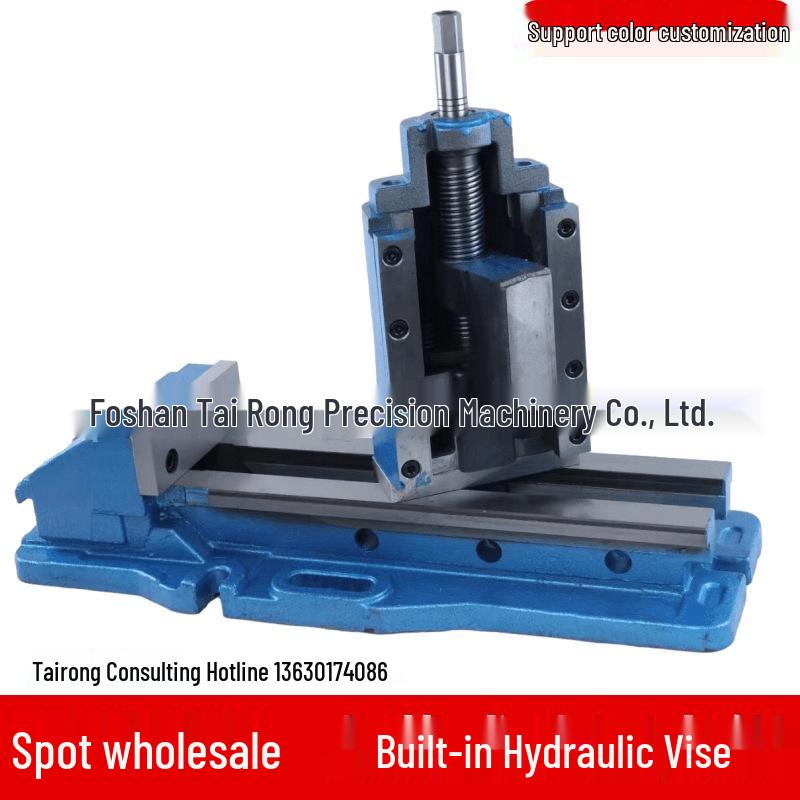 4-inch Concealed Hydraulic Vise: CNC Precision Flat Jaw for Heavy Duty Machining