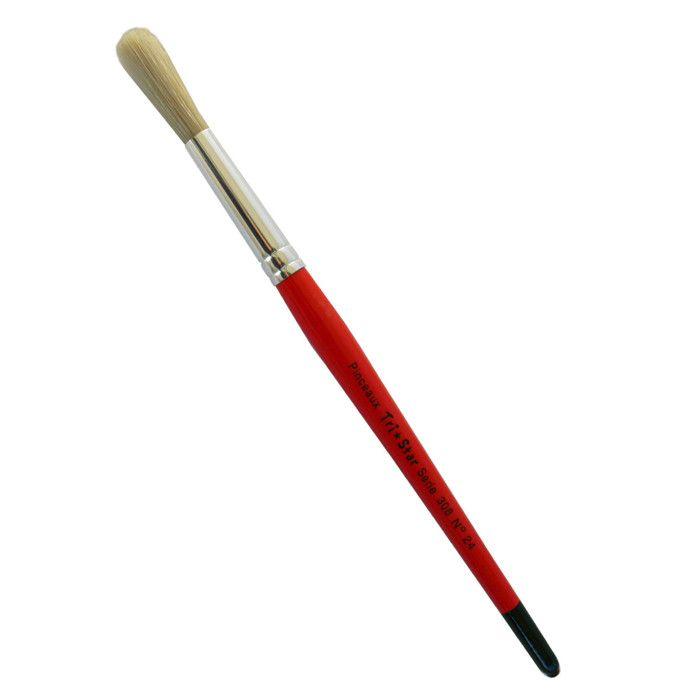 Brosse ronde Soie de Porc n°24 - lot de 10 brosses