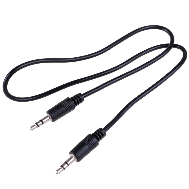 1Pc 3.5mm Jack Male To Male Car Aux Auxiliary Cord Stereo Audio Cable 1m Dual Voice Computer Audio Cable For Recording