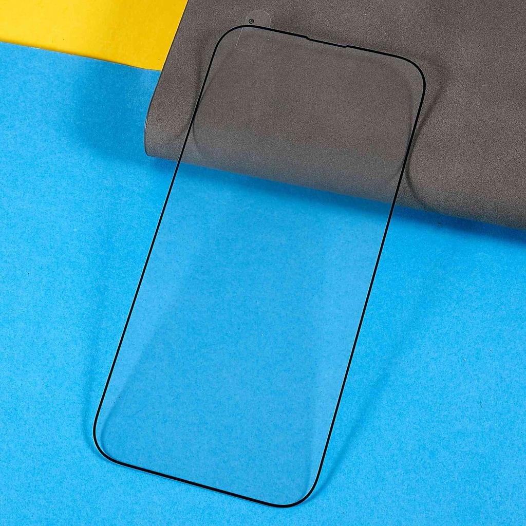 For iPhone 14 Pro 6.1 inch Secondary Strengthening Silk Printing High Aluminum-silicon Glass Full Glue Full Screen Protector