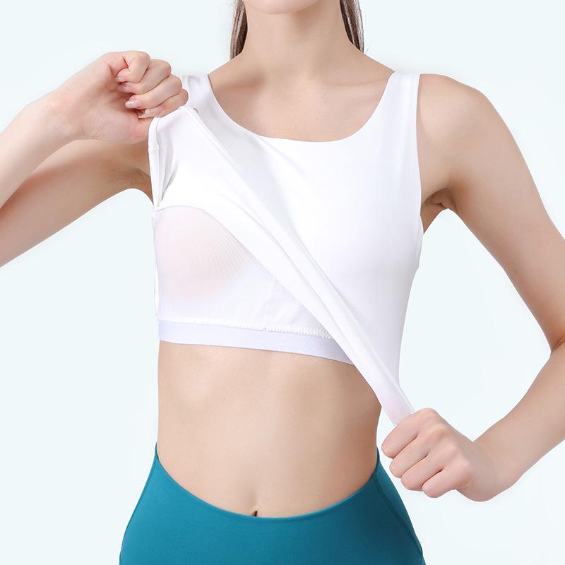 

Женский спортивный бюстгальтер Lycra Nude Feeling с защитой от ударов - Красивая спина, жилет для йоги и бега M