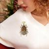 Stylish Rhinestone Unicorn Beetle Brooch for Women Unisex Insect Pin Friend Event Party New Gifts Jewelry Decoration Accessories
