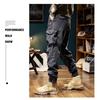 Men's Winter Retro Velvet Cuffed Stretch Overalls - Versatile & Warm 98099