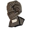 Korean-Style Houndstooth Knitted Round Neck Scarf - Warm, Versatile, Trendy Autumn/Winter Accessory