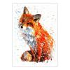 Abstraktes Aquarell Fuchs Poster Cartoon Modernes Tier Wandkunst Bild Leinwanddruck für Wohnzimmer Heimdekor Malerei Cuadros